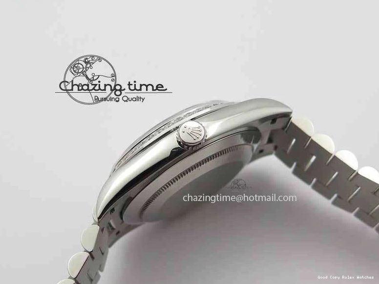 Best AAA Replica Sites 3699 BP Stylish SS Maker Best Ice SS On Bracelet Bezel Diamond ETA Day Blue 40mm Date Edition Dial 1228